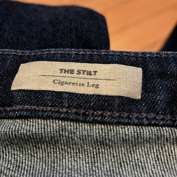 AG Adriano Goldschmied The Stilt Blue Jeans Size 24 made in USA - Picture 3 of 11